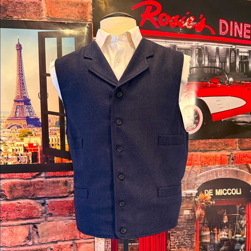 Men's Navy Vest
